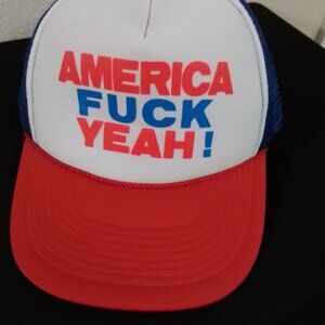 AMERICA FU** YEAH! Trucker Snapback Patriotic 4th of July